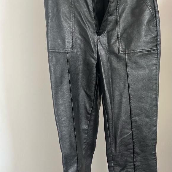 Princess Polly Pants - Princess Polly Women’s Charcoal Leather Pants